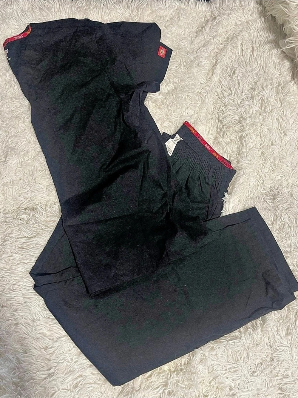 Dickies Medical Scrub Set Black Scrub Set Size Medium Like New